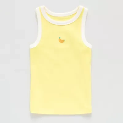 Okie Dokie Toddler & Little Girls Round Neck Sleeveless Tank Top