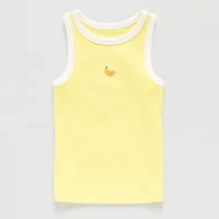 Okie Dokie Toddler & Little Girls Round Neck Sleeveless Tank Top