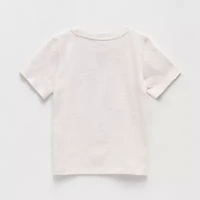 Disney Toddler Girls Crew Neck Short Sleeve Regular Fit Minnie Mouse Graphic T-Shirt