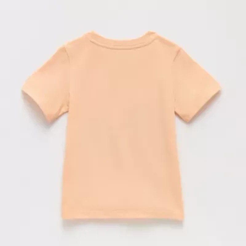 Disney Toddler Girls Crew Neck Short Sleeve Regular Fit Princess Graphic T-Shirt