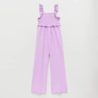 Thereabouts Little & Big Kid Girls Square Neck Sleeveless Jumpsuit