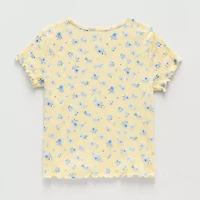 Thereabouts Little & Big Kid Girls Round Neck Short Sleeve T-Shirt