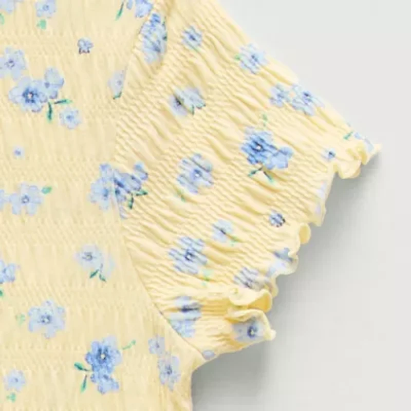 Thereabouts Little & Big Kid Girls Round Neck Short Sleeve T-Shirt