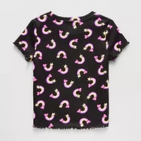 Thereabouts Little & Big Kid Girls Crew Neck Short Sleeve T-Shirt