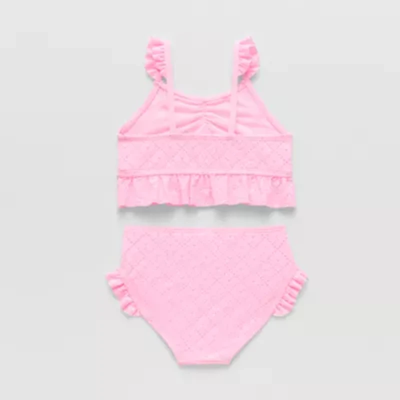 Okie Dokie Toddler & Little Girls 2-pc. Tankini Set
