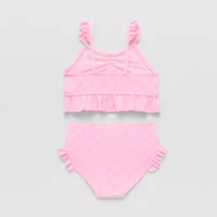 Okie Dokie Toddler & Little Girls 2-pc. Tankini Set