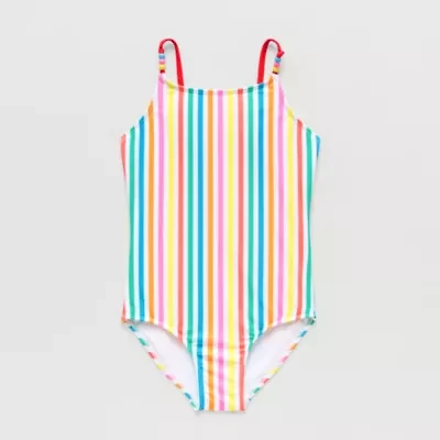 Thereabouts Little & Big Kid Girls Floral Sleeveless One Piece Swimsuit