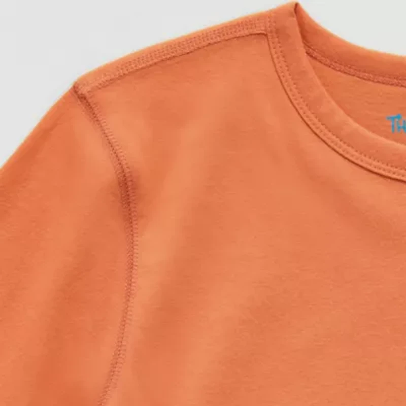 Thereabouts Little & Big Kid Boys Closure Easy-on + Easy-off Adaptive Crew Neck Short Sleeve Bodysuit