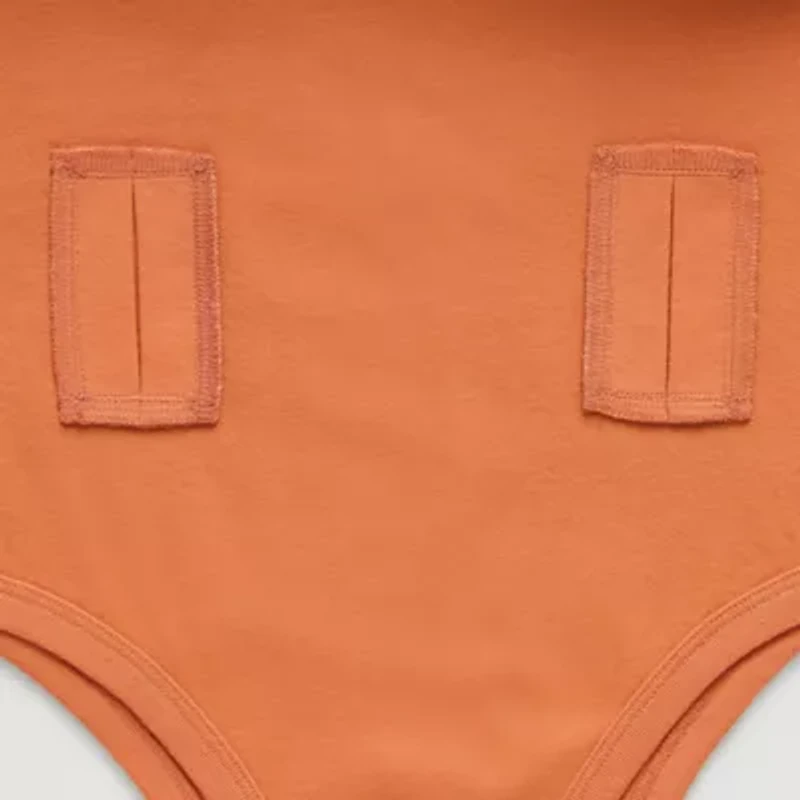 Thereabouts Little & Big Kid Boys Closure Easy-on + Easy-off Adaptive Crew Neck Short Sleeve Bodysuit