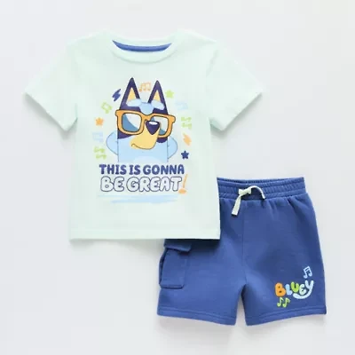 Toddler Boys Bluey 2-pc. Short Set