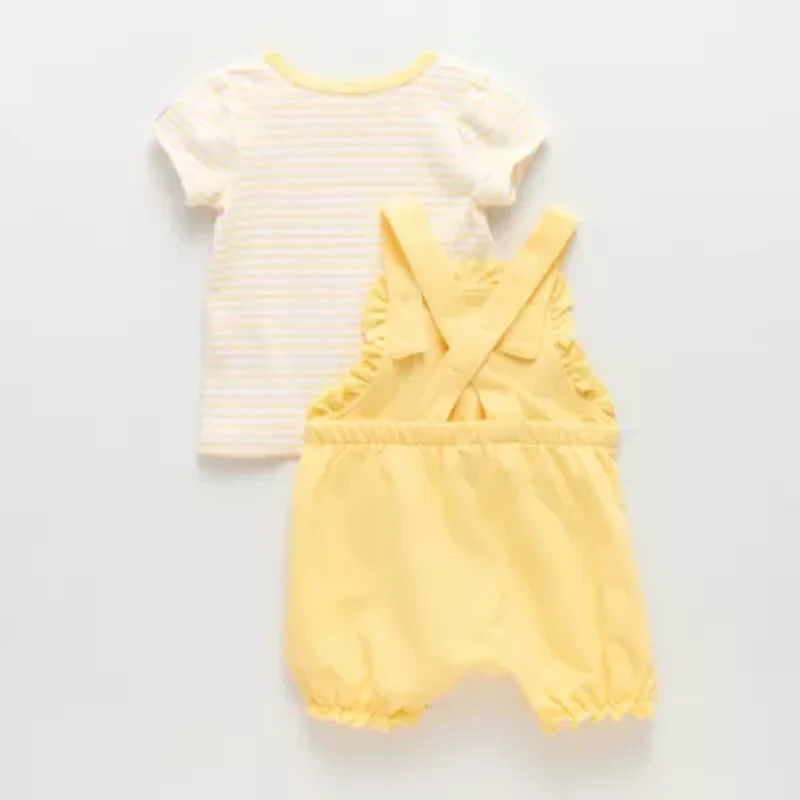 Disney Baby Girls 2-pc. Winnie The Pooh Shortall Set