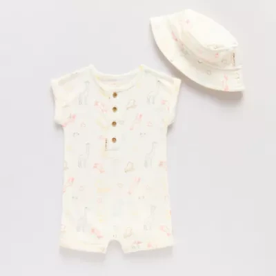 Proudly™ Baby Unisex Short Sleeve 2-pc. Romper