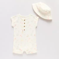 Proudly™ Baby Unisex Short Sleeve 2-pc. Romper