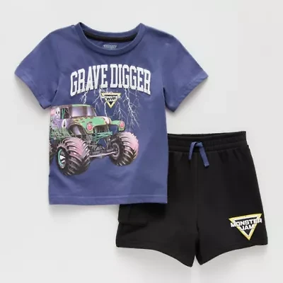 Toddler Boys Monster Jam 2-pc. Short Set