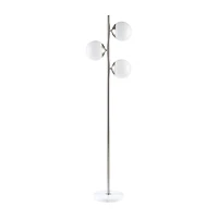 INK+IVY Holloway 3-Globe Light Floor Lamp with Marble Base