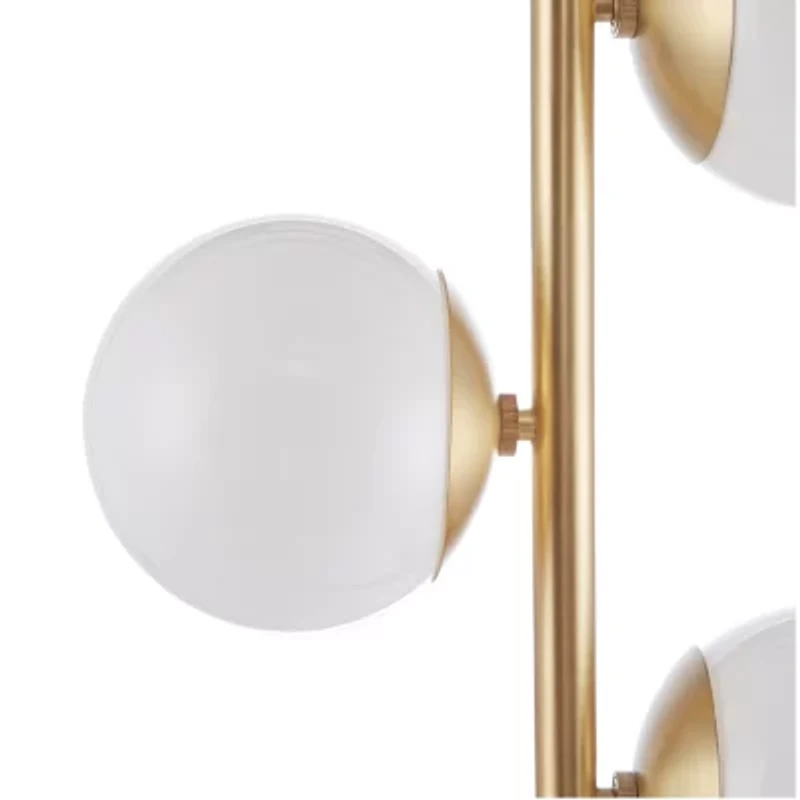 INK+IVY Holloway 3-Globe Light Floor Lamp with Marble Base