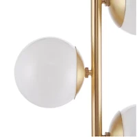INK+IVY Holloway 3-Globe Light Floor Lamp with Marble Base
