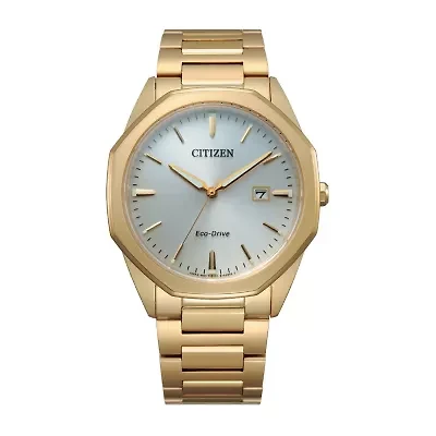 Citizen Corso Mens Gold Tone Stainless Steel Bracelet Watch Bm7492-57a