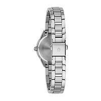 Bulova Sutton Womens Silver Tone Stainless Steel Bracelet Watch 96l285