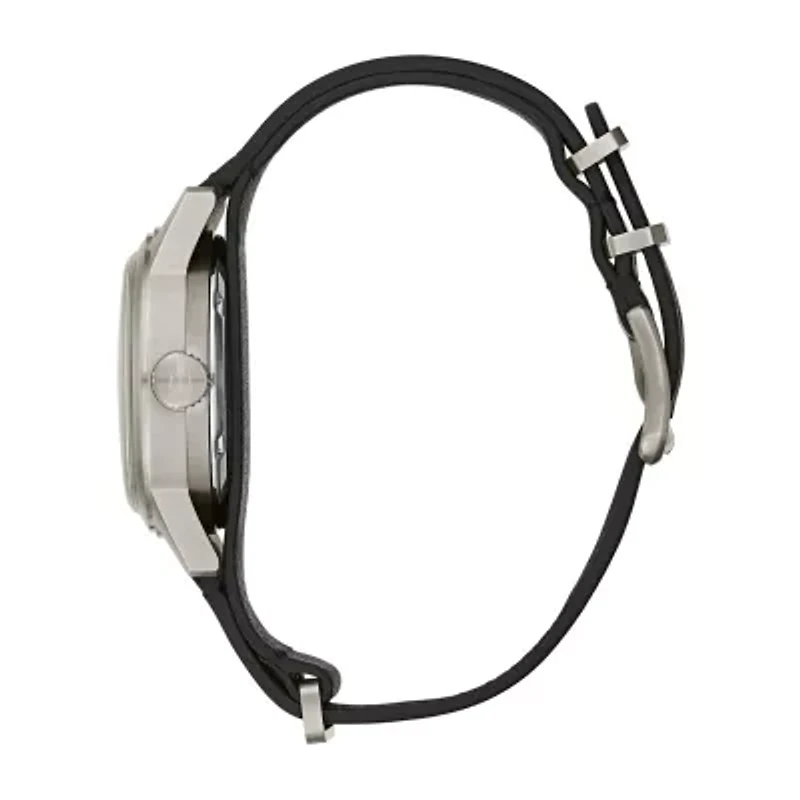 Bulova Classic Mens Black Leather Strap Watch 96a246