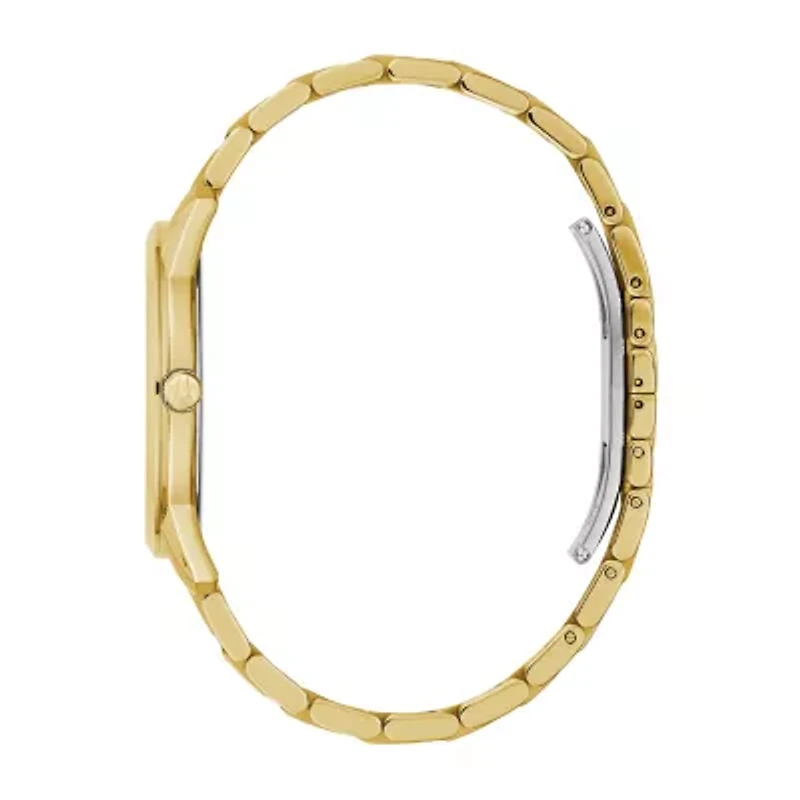 Bulova Sutton Mens Gold Tone Stainless Steel Bracelet Watch 97d123