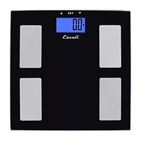 Escali® Glass Body Fat Water & Muscle Mass Digital Scale USHM180G