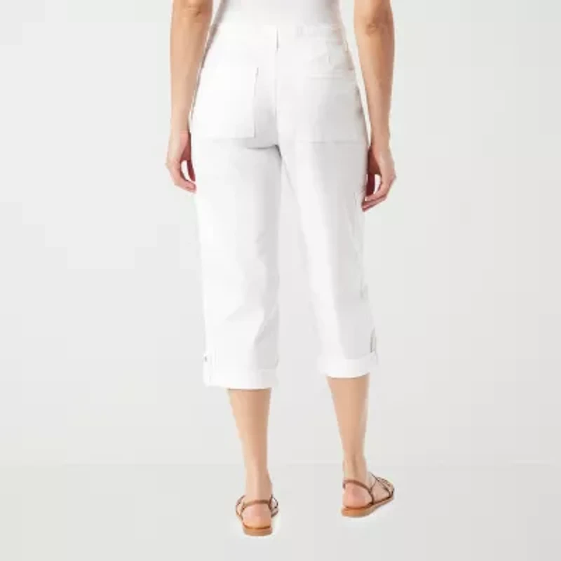 Gloria Vanderbilt® Womens Mid Rise Utility Cargo Capris