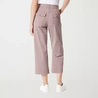 Gloria Vanderbilt® Amanda Shape Effect Womens High Rise Wide Leg Cropped Pants