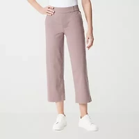 Gloria Vanderbilt® Amanda Shape Effect Womens High Rise Wide Leg Cropped Pants