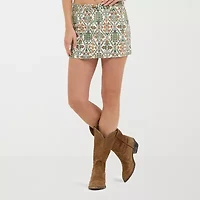 Wrangler Wrangler Denim Skirt Womens Mid Rise Stretch Fabric Denim Skirt