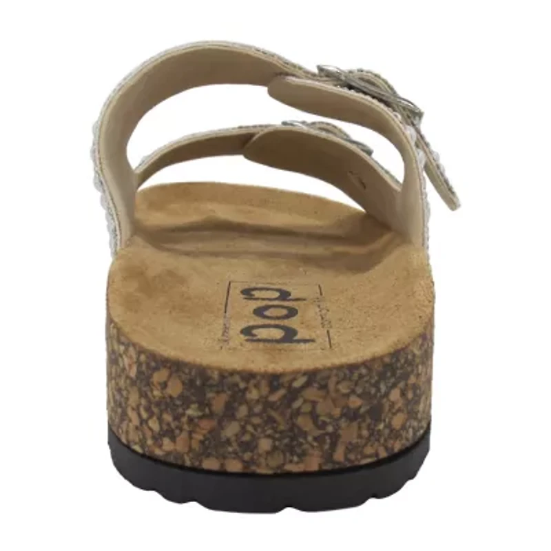 Pop Dhyana Womens Adjustable Strap Footbed Sandals