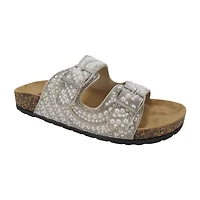 Pop Dhyana Womens Adjustable Strap Footbed Sandals