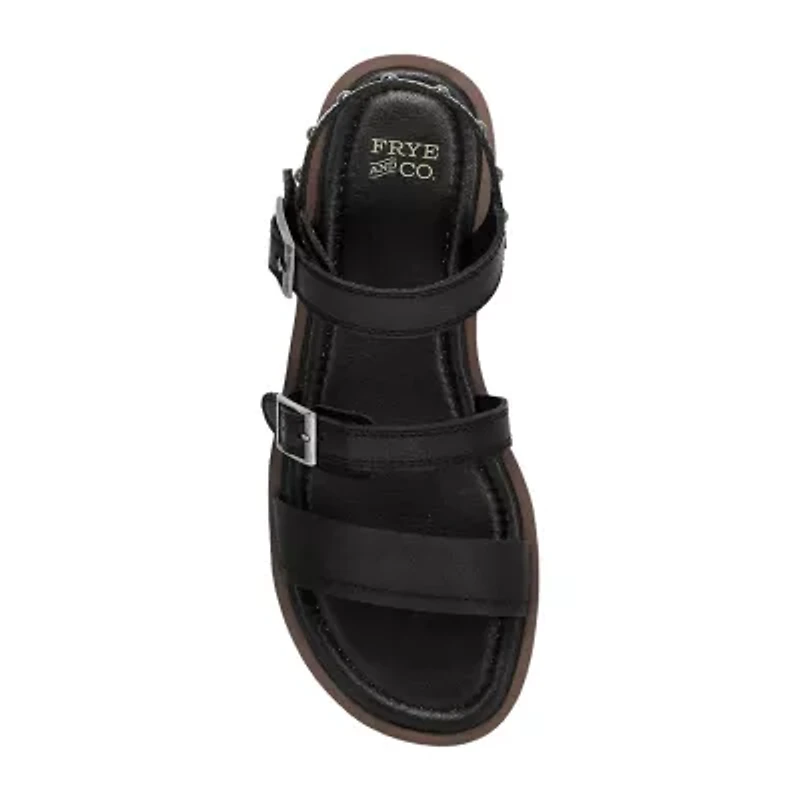 Frye and Co. Womens Cascada Adjustable Strap Flat Sandals