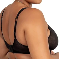 Curvy Couture Sheer Mesh Bralette - 1355