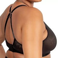 Curvy Couture Sheer Mesh Bralette - 1355