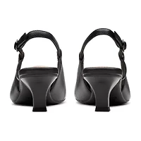 Clarks Kepley Lane Womens Pointed Closed Toe Kitten Heel Pumps Wide Width