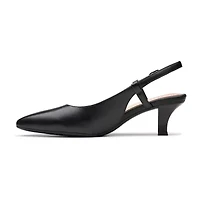Clarks Kepley Lane Womens Pointed Closed Toe Kitten Heel Pumps Wide Width