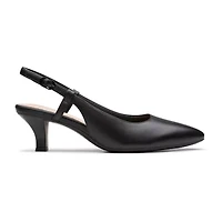 Clarks Kepley Lane Womens Pointed Closed Toe Kitten Heel Pumps Wide Width