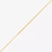 Womens 10K Gold 20 Inch Box Chain Necklace