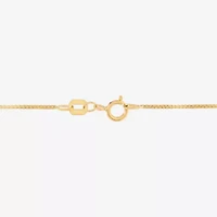 Womens 10K Gold 16 Inch Box Chain Necklace