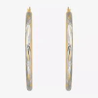 Bonded Brilliance Womens Hoop Earrings