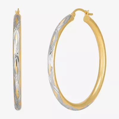Bonded Brilliance Womens Hoop Earrings