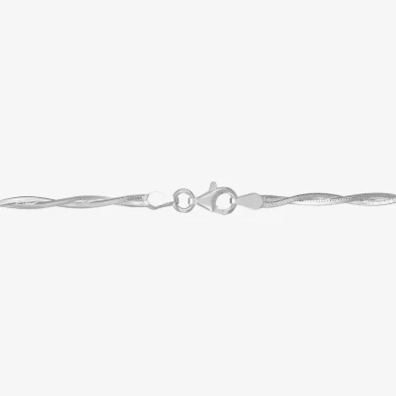 Made in Italy Womens Sterling Silver Inch Chain Necklace
