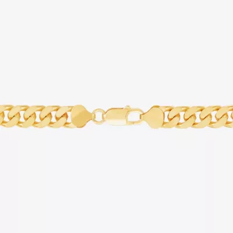 Made in Italy Mens 24K Gold Over Silver 22 Inch Curb Chain Necklace