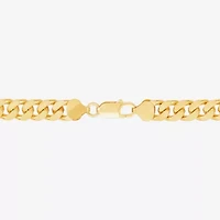 Made in Italy Mens 24K Gold Over Silver 22 Inch Curb Chain Necklace