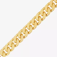 Made in Italy Mens 24K Gold Over Silver 22 Inch Curb Chain Necklace