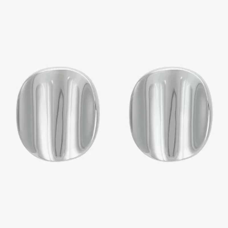 Limited Quantities! Sterling Silver 10.8mm Round Stud Earrings
