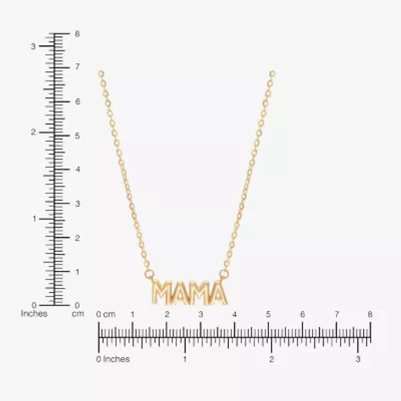 Limited Quantities! Womens 14K Gold Inch Pendant Necklace