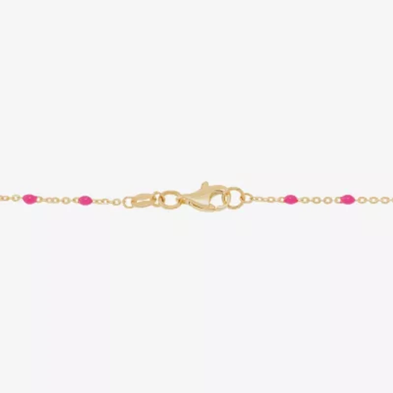 Limited Quantities! Womens 14K Gold 10 Inch Hollow Cable Ankle Bracelet