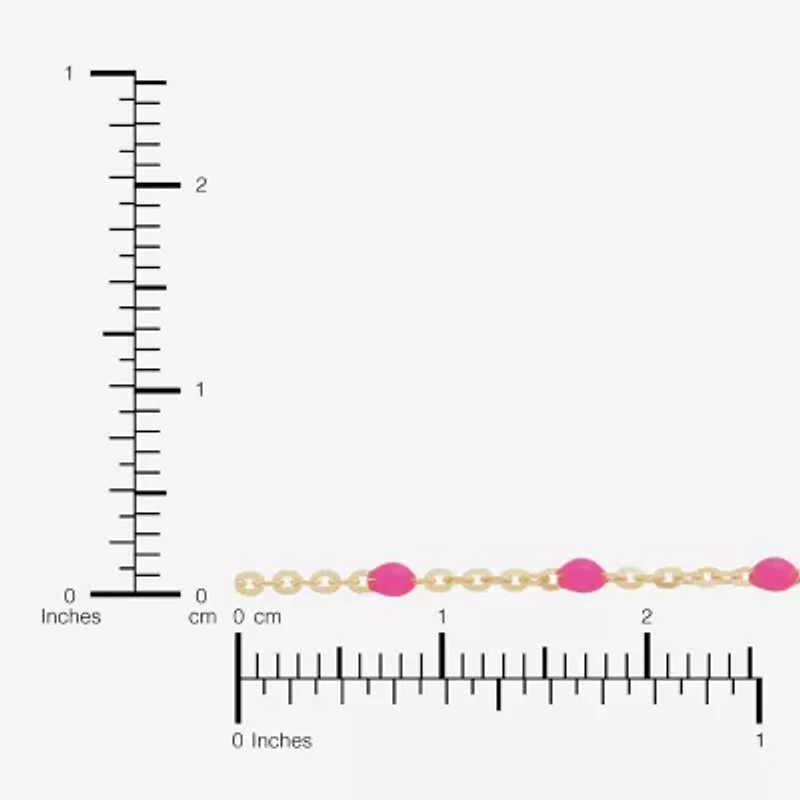 Limited Quantities! Womens 14K Gold 10 Inch Hollow Cable Ankle Bracelet